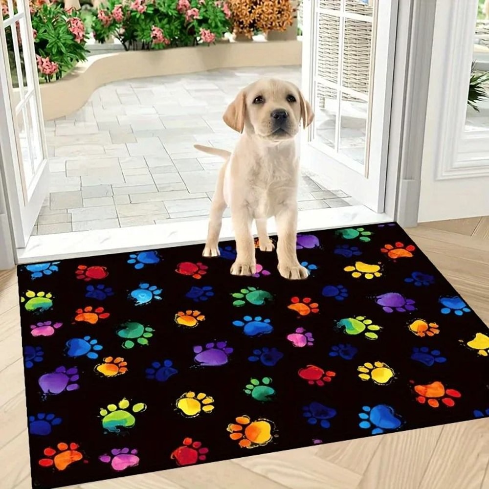 Cat Paw Print Doormat HighDefinition Feline Architectural Sculpture 10