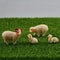 Miniature Sheep Family Set HighDefinition Pastoral Botanical Sculpture 1
