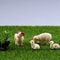 Miniature Sheep Family Set HighDefinition Pastoral Botanical Sculpture 3