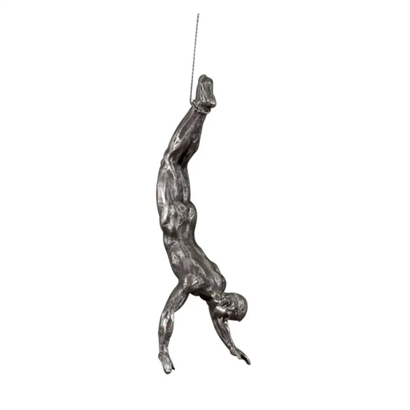 Athlete Rock Climbing Sculpture HighDefinition Vertical Kinetic Architecture 9