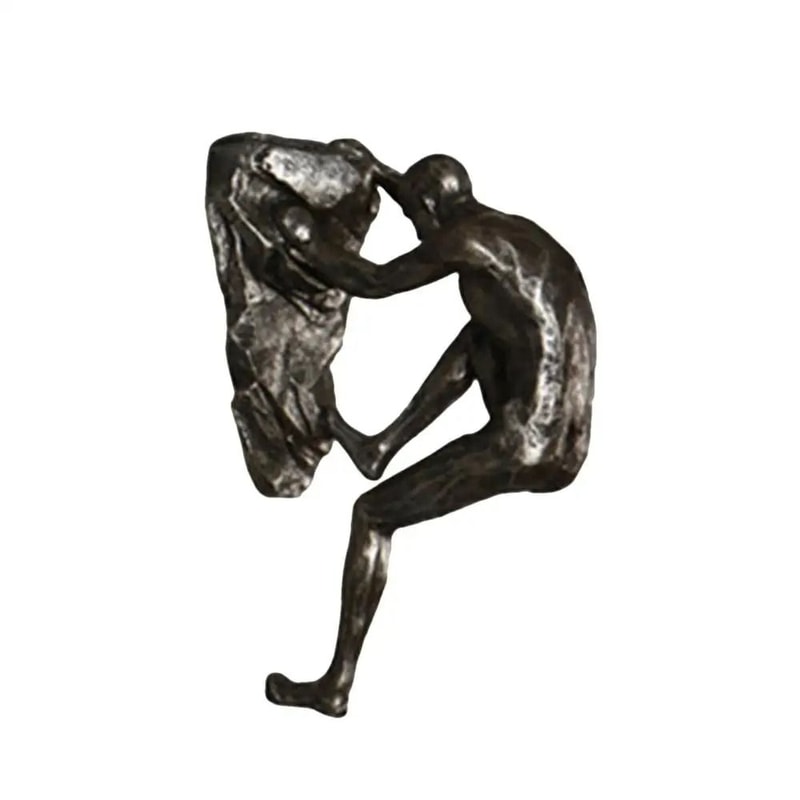 Athlete Rock Climbing Sculpture HighDefinition Vertical Kinetic Architecture 8