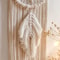 Nordic Macrame Dream Catcher HighDefinition Celestial Textile Sculpture 4