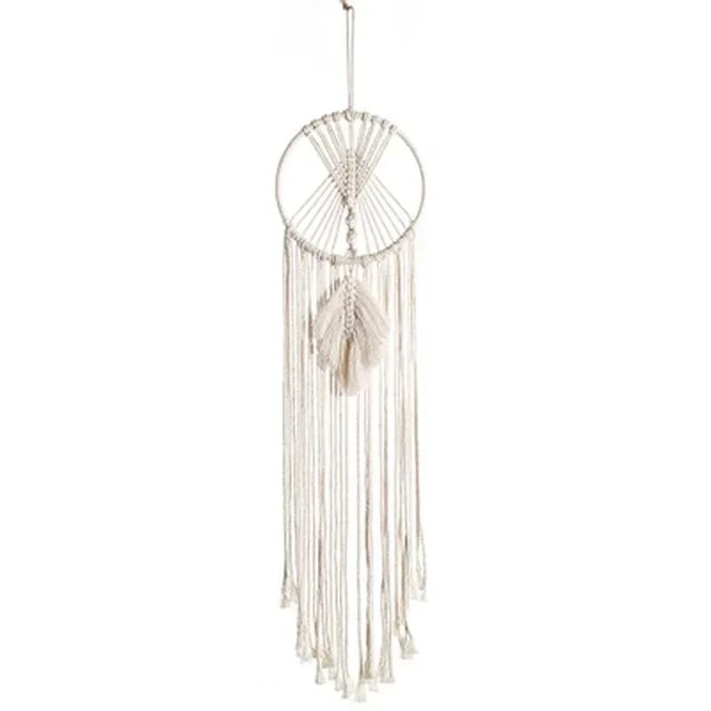 Nordic Macrame Dream Catcher HighDefinition Celestial Textile Sculpture 6