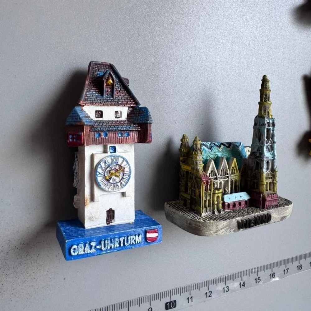 Austria Travel Heritage Magnet HighDefinition Topographic Architectural Sculpture 1