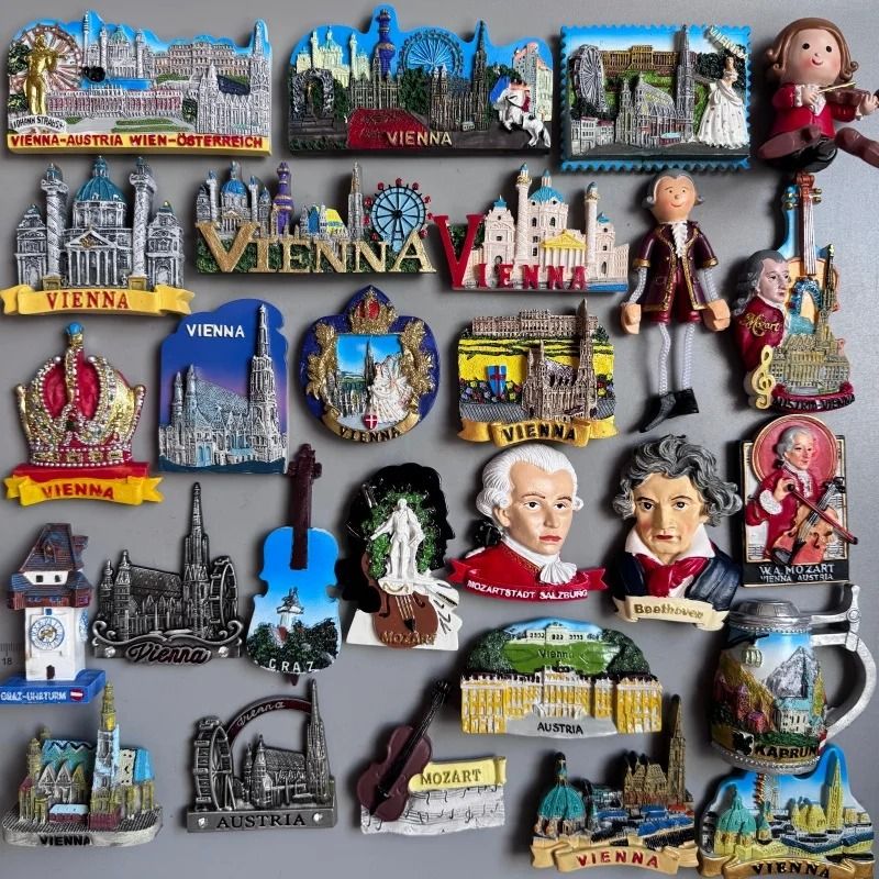 Austria Travel Heritage Magnet HighDefinition Topographic Architectural Sculpture 2