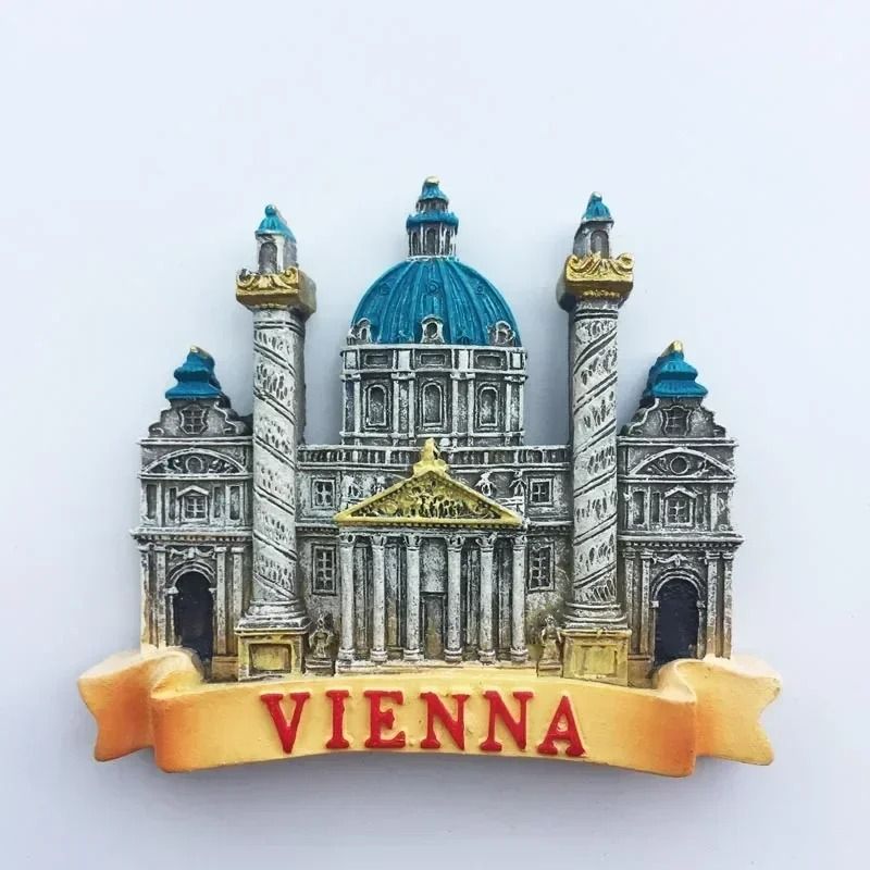 Austria Travel Heritage Magnet HighDefinition Topographic Architectural Sculpture 3