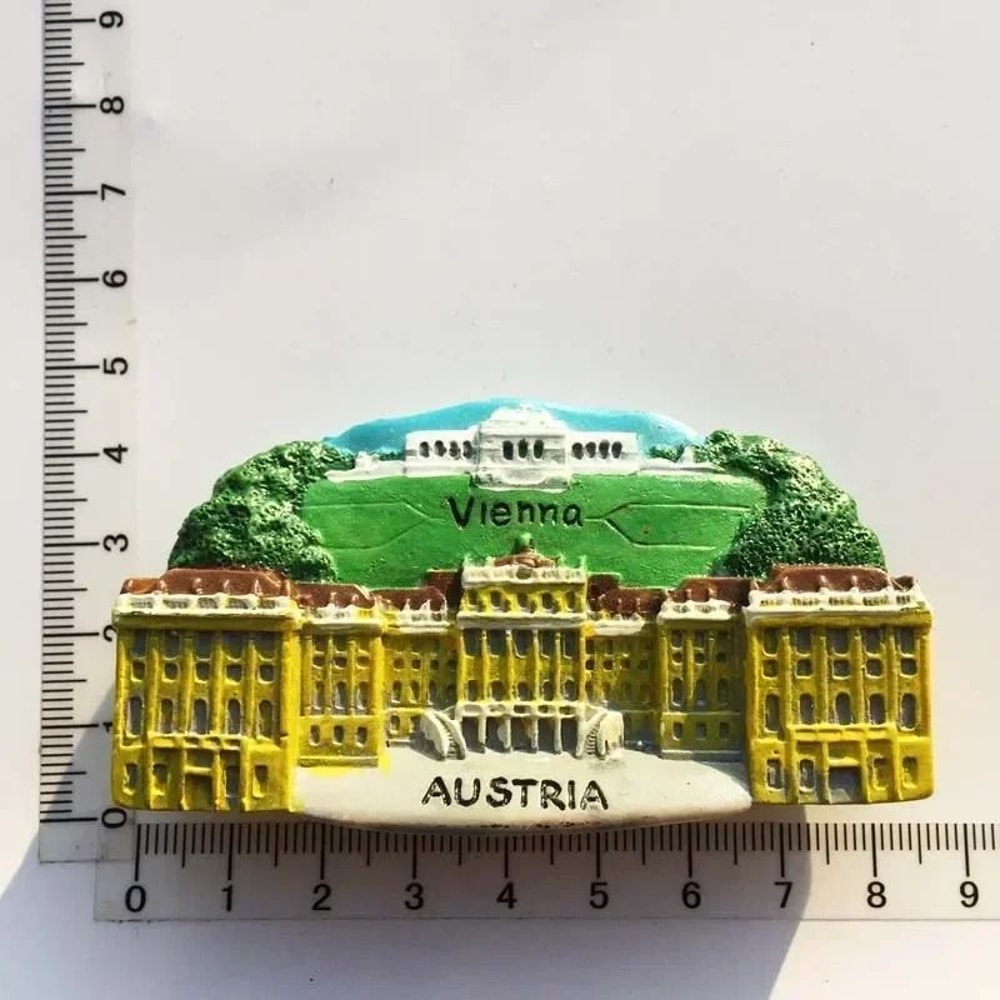 Austria Travel Heritage Magnet HighDefinition Topographic Architectural Sculpture 7