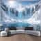 Landscape Waterfall Canyon Tapestry HighDefinition Elemental Architectural Sculpture 12