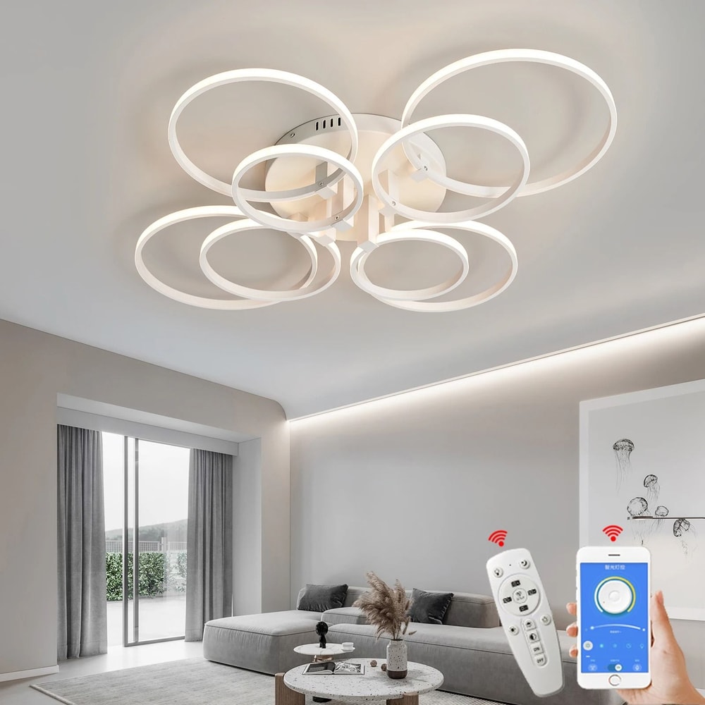 Luminous Arc Chandelier HighDefinition Kinetic Architectural Sculpture 4