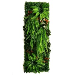 botanical vertical sculpture – high-definition moss architectural wall panel