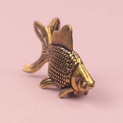 aquatic narrative sculpture – high-definition brass architectural ornament