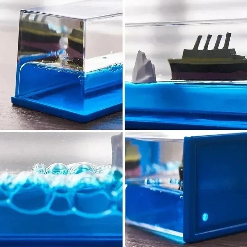 Maritime Narrative Sculpture HighDefinition Fluid Kinetic Ornament 5