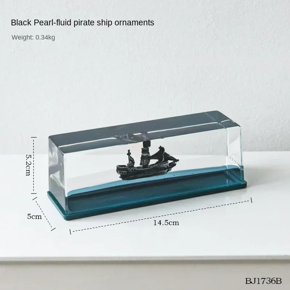 Maritime Narrative Sculpture HighDefinition Fluid Kinetic Ornament 6