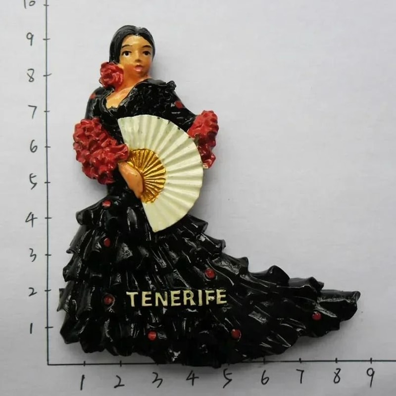 Traveler Narrative Sculpture HighDefinition Tenerife Architectural Magnet 13
