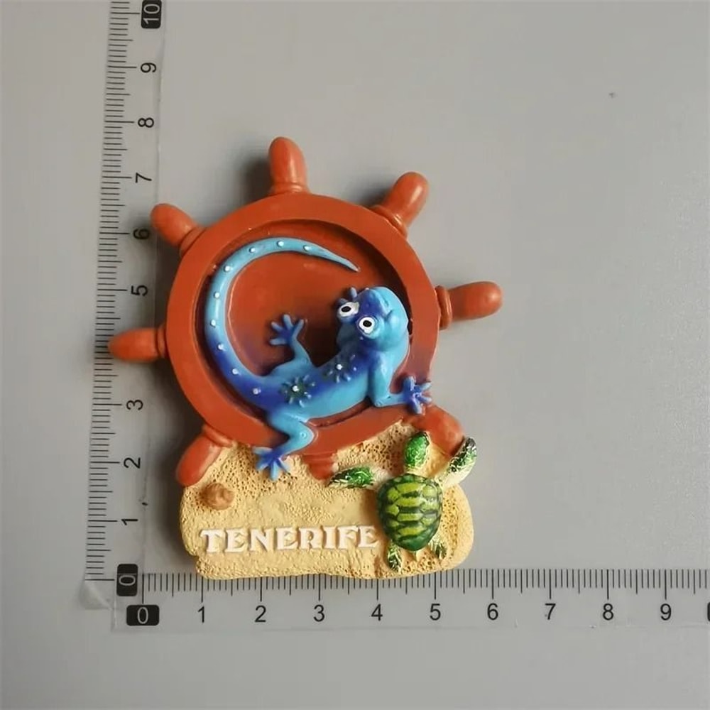 Traveler Narrative Sculpture HighDefinition Tenerife Architectural Magnet 15