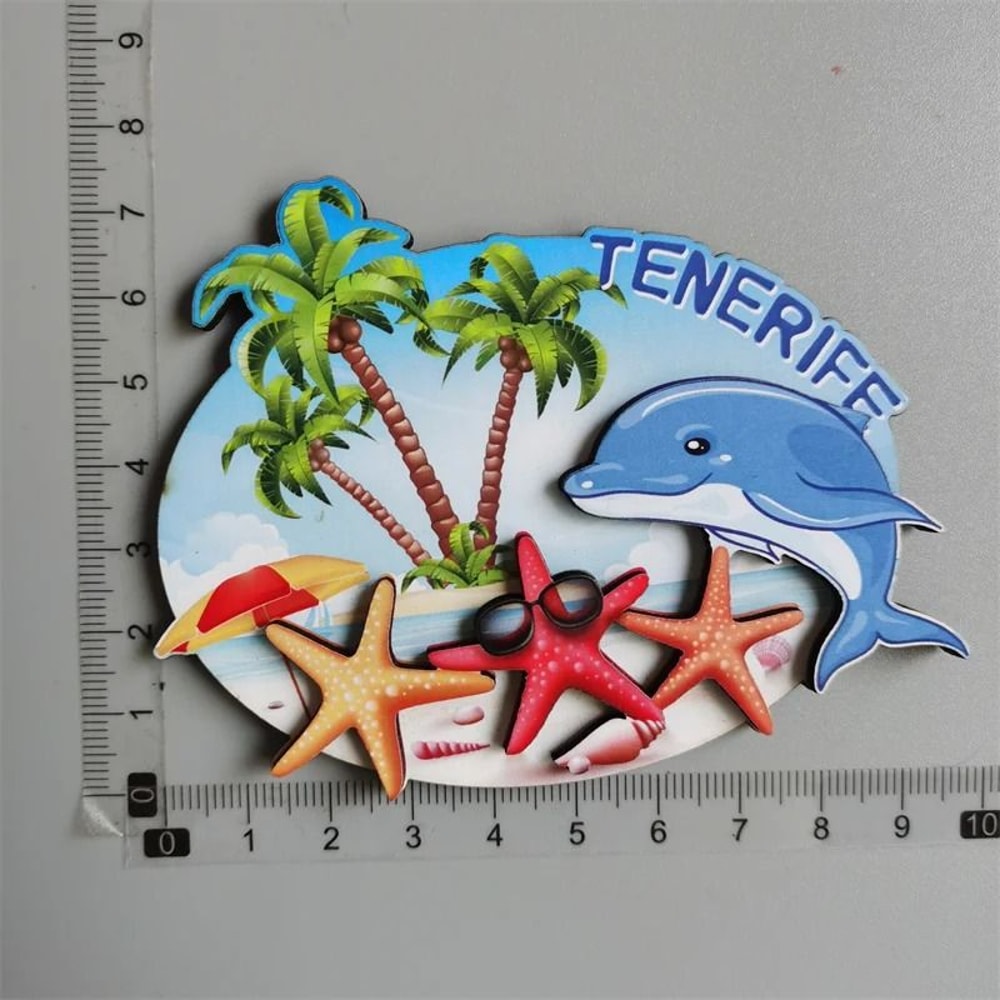 Traveler Narrative Sculpture HighDefinition Tenerife Architectural Magnet 23