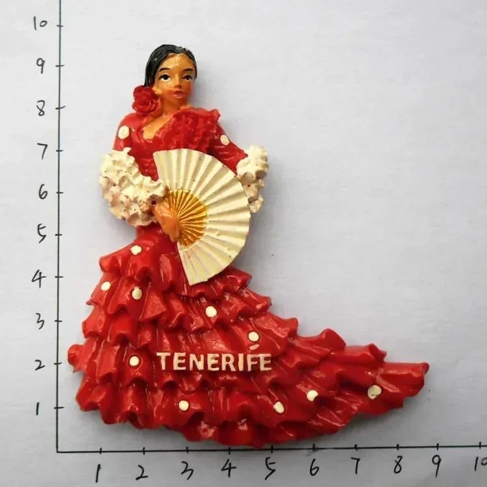 Traveler Narrative Sculpture HighDefinition Tenerife Architectural Magnet 25