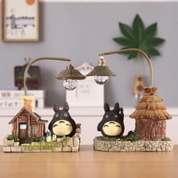 architectural narrative sculpture – high-definition anime cottage night light