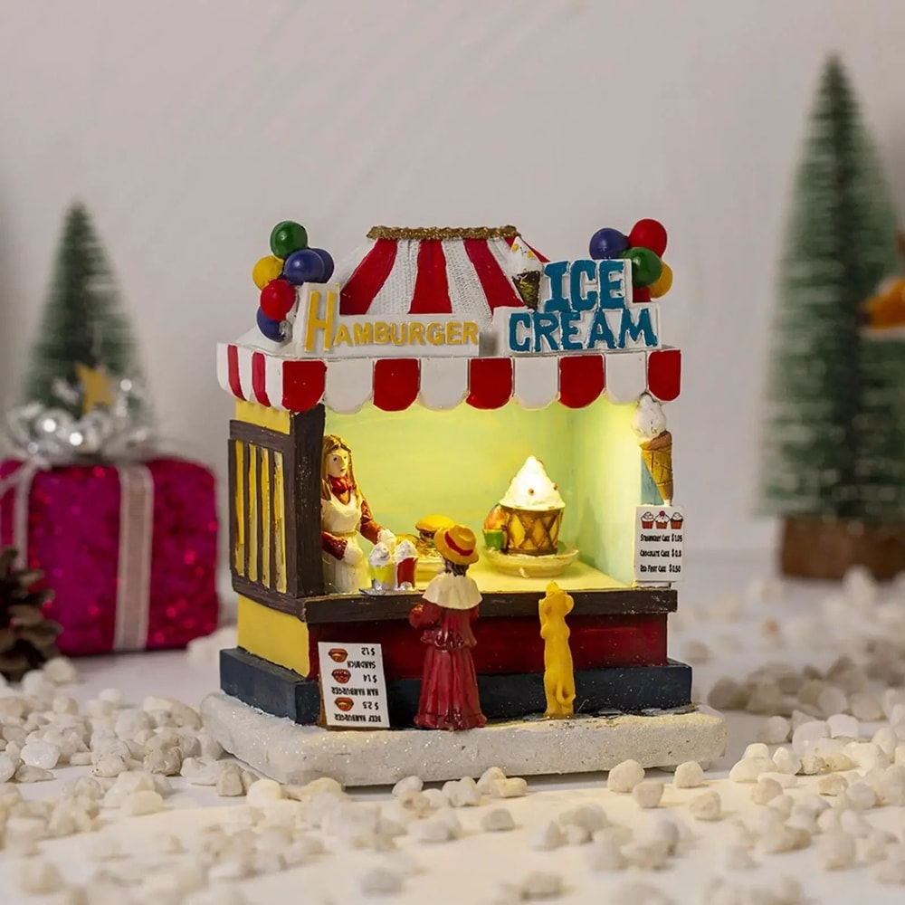 Festive Narrative Sculpture HighDefinition Village House Architectural Ornament 9