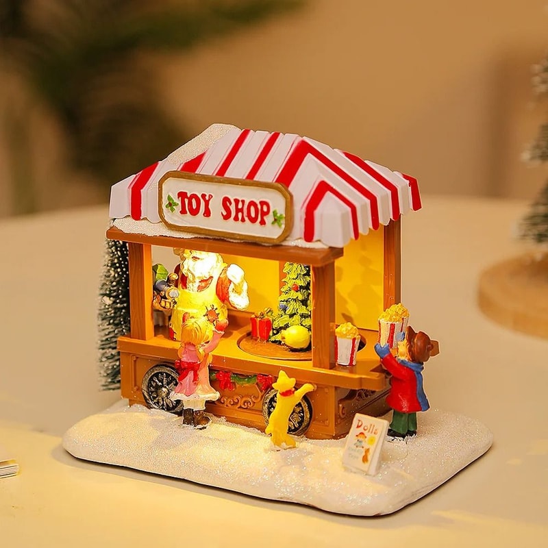 Festive Narrative Sculpture HighDefinition Village House Architectural Ornament 3