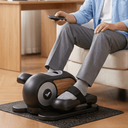 under desk elliptical machine with 12 speed settings and quiet operation