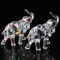 Celestial Narrative Sculpture HighDefinition Crystal Elephant Architectural Ornament 1