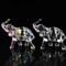 Celestial Narrative Sculpture HighDefinition Crystal Elephant Architectural Ornament 3