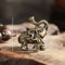 Majestic Narrative Sculpture HighDefinition Brass Elephant Architectural Ornament 8