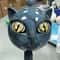 Feline Narrative Sculpture HighDefinition Black Cat Architectural Ornament 2
