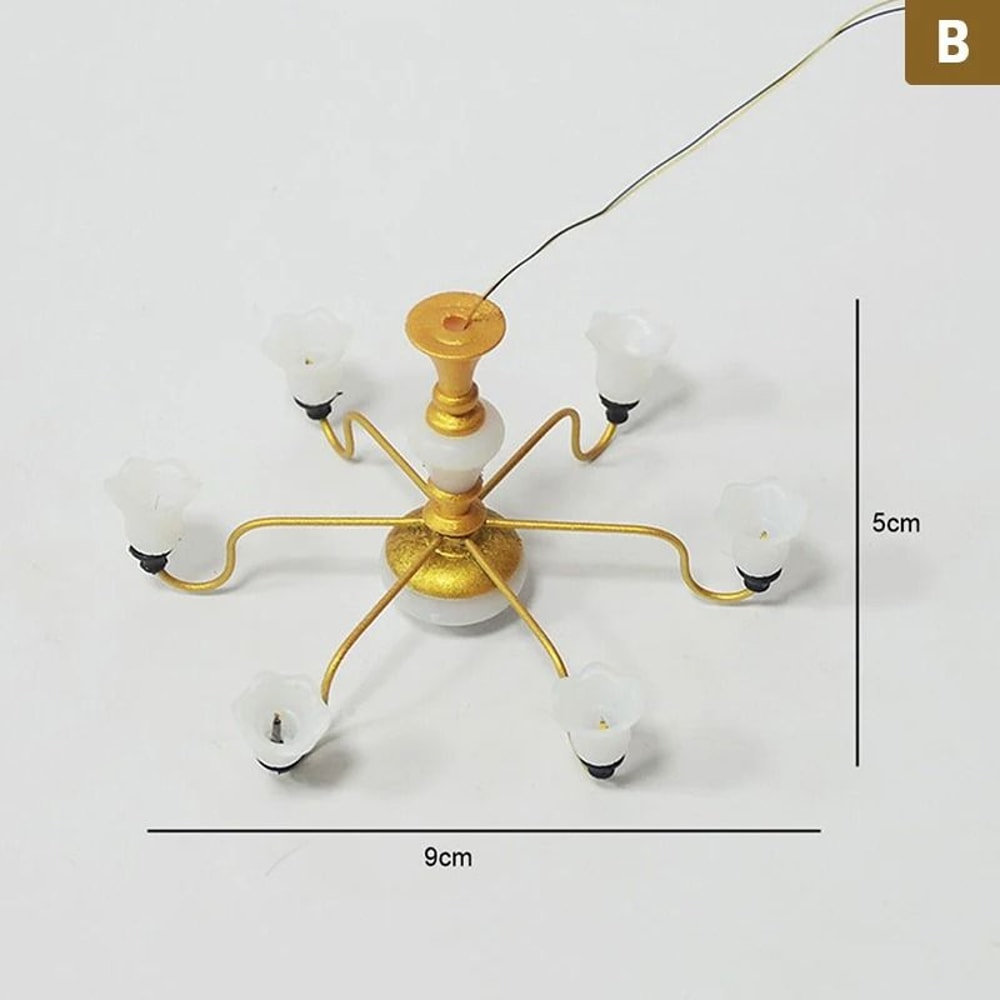 Illuminative Narrative Sculpture HighDefinition Dollhouse Architectural Chandelier 16