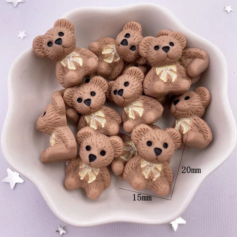 Miniature Narrative Sculpture HighDefinition Kawaii Bear Architectural Ornament 1