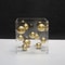 Modern Geometric Metal Ball In Acrylic Box Minimalist Luxury Tabletop Decor For Home And Office 9
