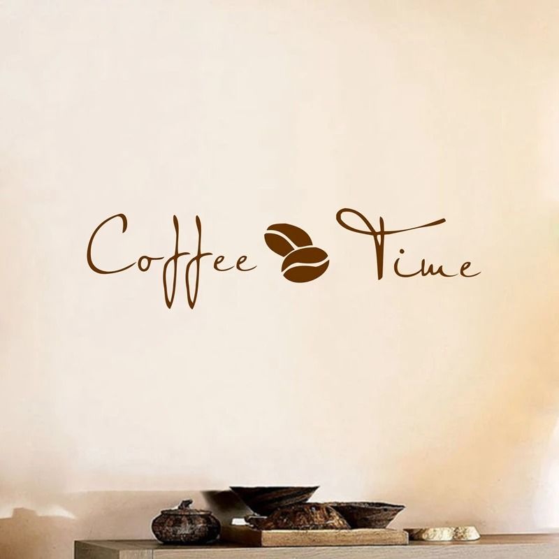 Coffee Wall Art Decal Stylish Vinyl Coffee Stickers For Kitchen Cafe And Office Decor 1