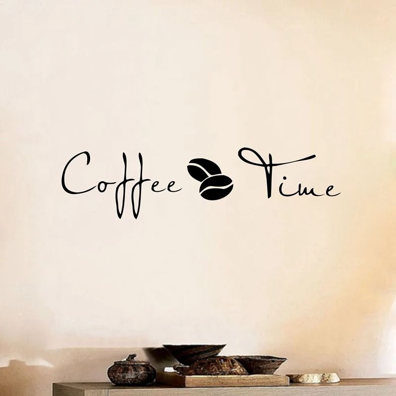 Coffee Wall Art Decal Stylish Vinyl Coffee Stickers For Kitchen Cafe And Office Decor 3