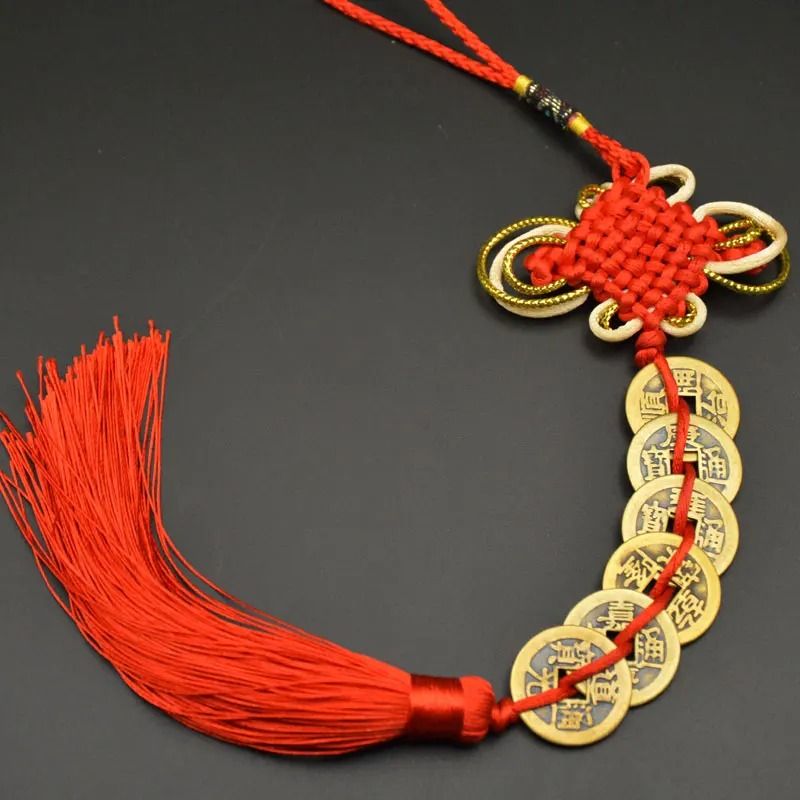 Traditional Chinese Knot Lucky Charms Ancient Five Emperors Money For Prosperity And Protection 1