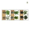 3Piece Plant Design Wall Sticker Potted Pattern Botanical Wall Decal For Modern Home Beautificatio 6