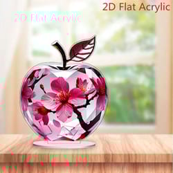 brilliant crystal apple figurine – handcrafted glass apple paperweight for home and office decor