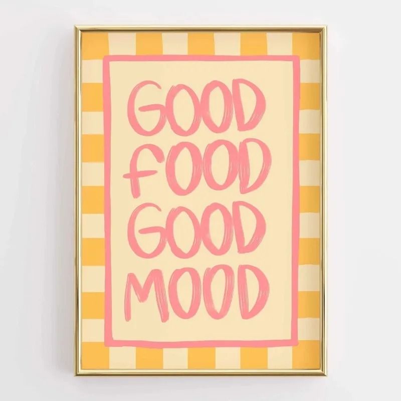 Funny Kitchen Quote Poster Retro Food Illustration Coffee Lover Wall Art Modern Canvas Painting F 13