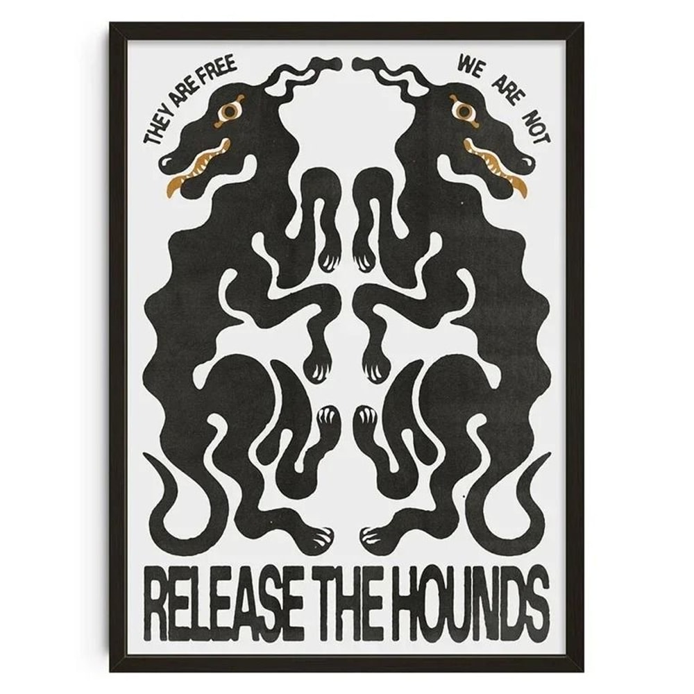 Japanese Okinawa Prefecture Art MidCentury Bauhaus Geometric Snake Modern Animal Canvas Wall Art 14