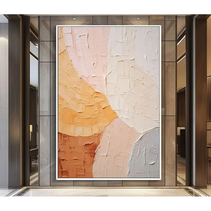 Abstract Texture Oil Painting Minimalist Gold Wall Decor Large HandmadeStyle Canvas Art For Luxur 8