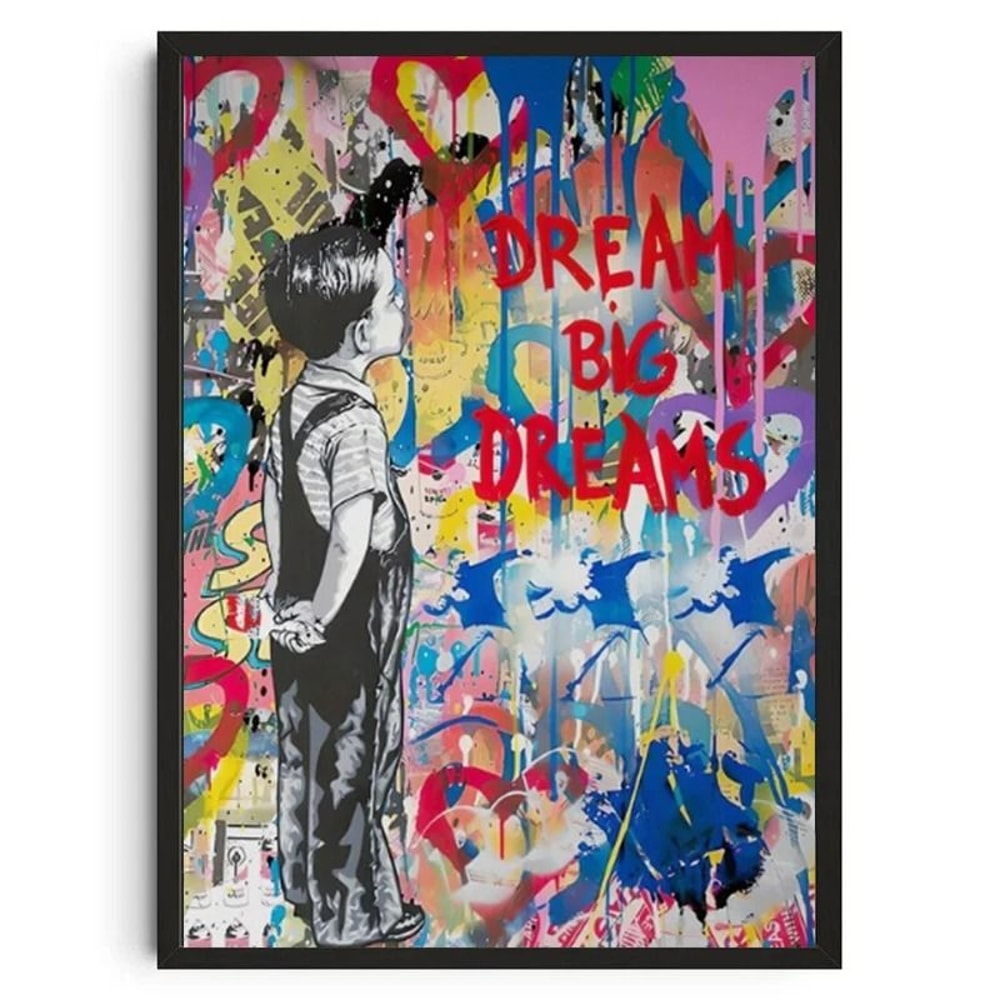 Banksy Graffiti Art Poster Street Art Series Canvas Mural Modern Banksy Image Wall Art 14