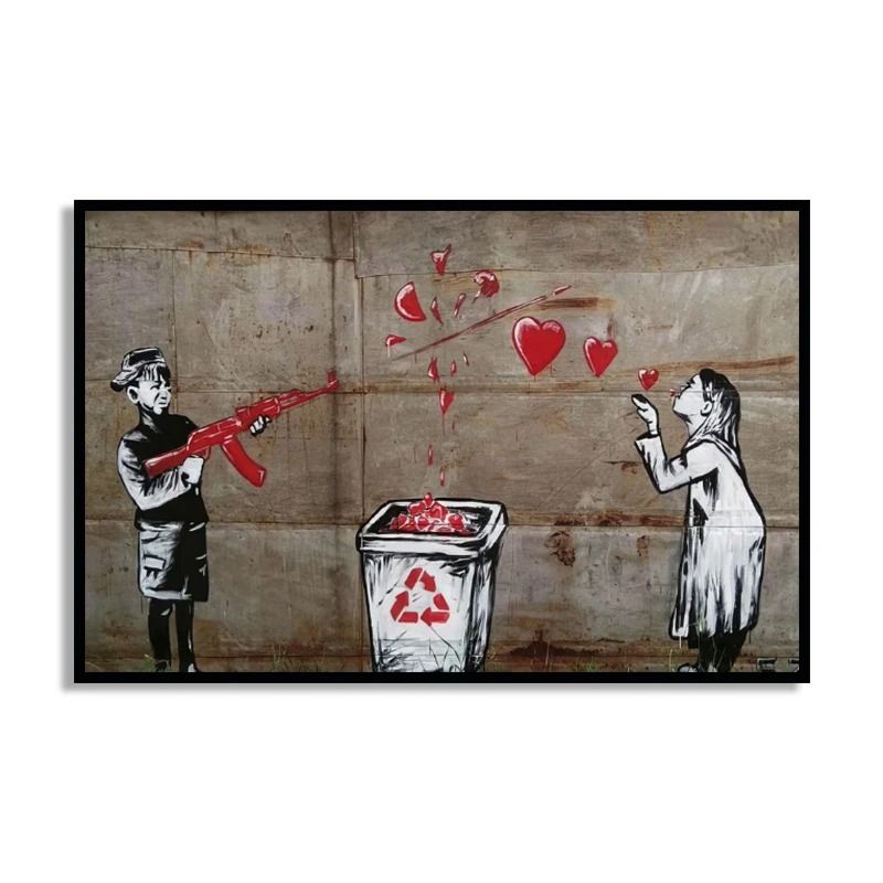 Banksy Graffiti Art Poster Street Art Series Canvas Mural Modern Banksy Image Wall Art 19