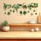 Flower Shelf Wall Decals Potted Plant Furniture Stickers Creative Nature Wall Decor For Living Ro 2