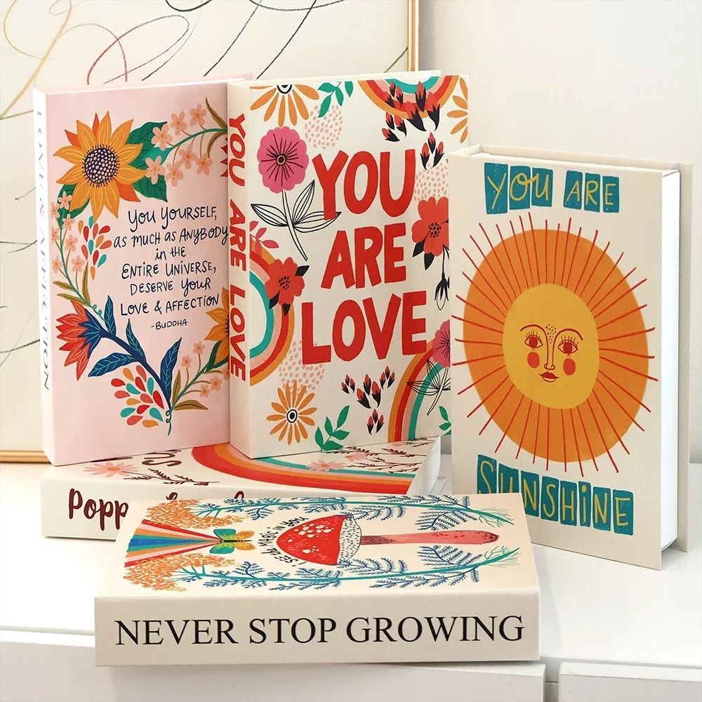 Luxury Decorative Book Modern Aesthetic Fake Books For Coffee Table TV Stand Prop Book Decor Open 0