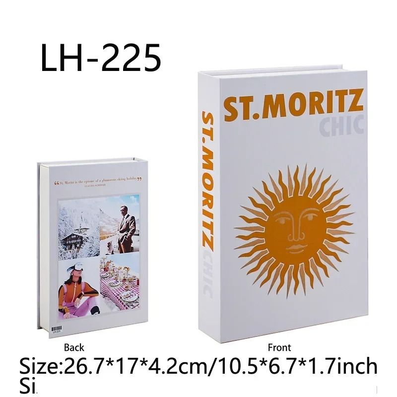 Luxury Decorative Book Modern Aesthetic Fake Books For Coffee Table TV Stand Prop Book Decor Open 8