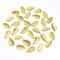 100pc Golden Silk Leaves Artificial Christmas Craft Decor DIY Wedding Wreaths And Festive Home Gr 4