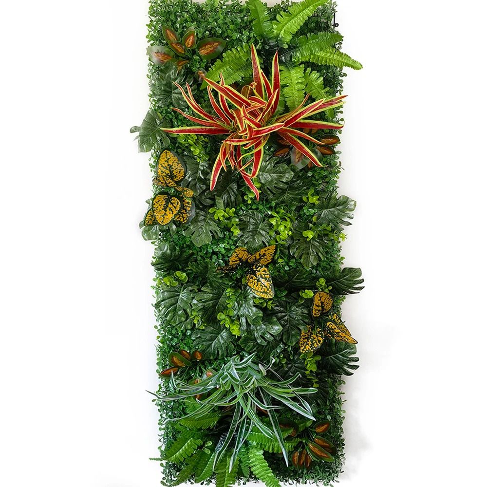 Artificial Boxwood Hedge Panel 16x47 In Realistic Grass Wall Backdrop Faux Greenery For Home Offi 9
