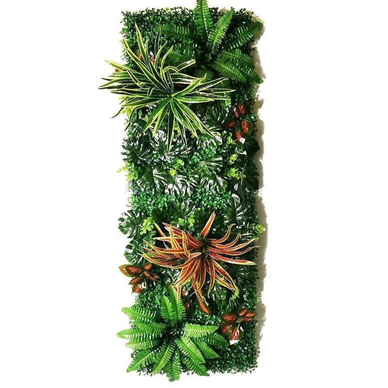 Artificial Boxwood Hedge Panel 16x47 In Realistic Grass Wall Backdrop Faux Greenery For Home Offi 13