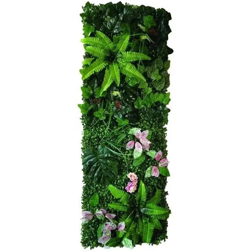 Artificial Boxwood Hedge Panel 16x47 In Realistic Grass Wall Backdrop Faux Greenery For Home Offi 18