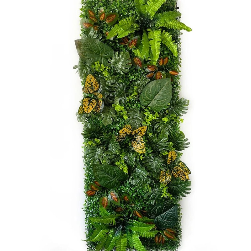 Artificial Boxwood Hedge Panel 16x47 In Realistic Grass Wall Backdrop Faux Greenery For Home Offi 3